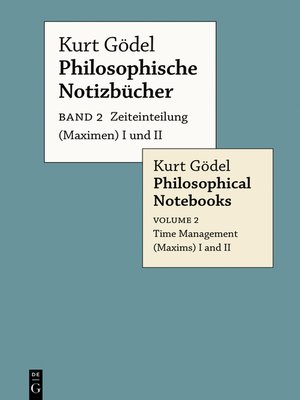 cover image of Zeiteinteilung (Maximen) I und II / Time Management (Maxims) I and II